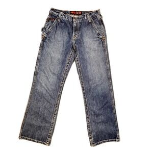 Ariat Work FR M4 Low Rise Boot Cut Jeans Mens 30x30 Blue Flame Resistant Denim